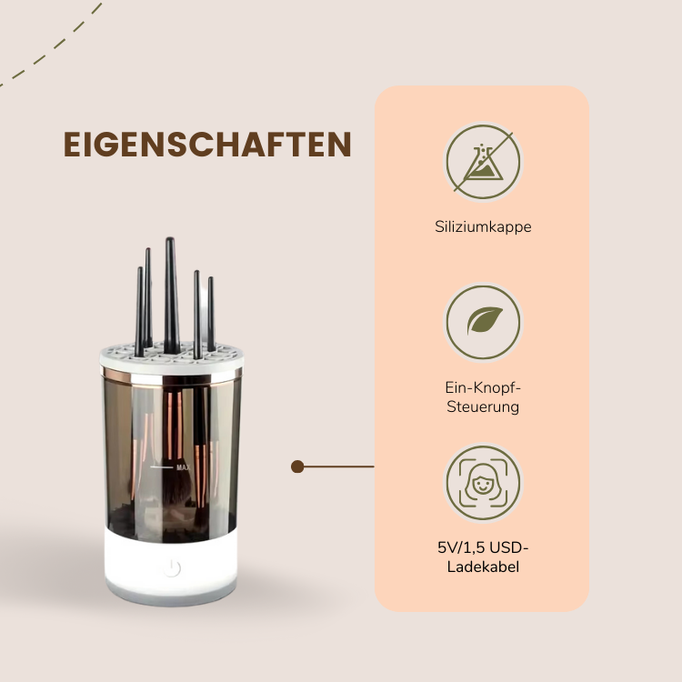 USB-Stecker Tragbarer elektrischer Makeup-Pinselreiniger