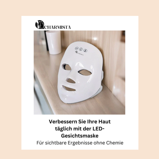 7-Farben-Photonen-LED-Gesichtsmaske, Rotlicht, Therapie, Anti-Aging, Gesicht